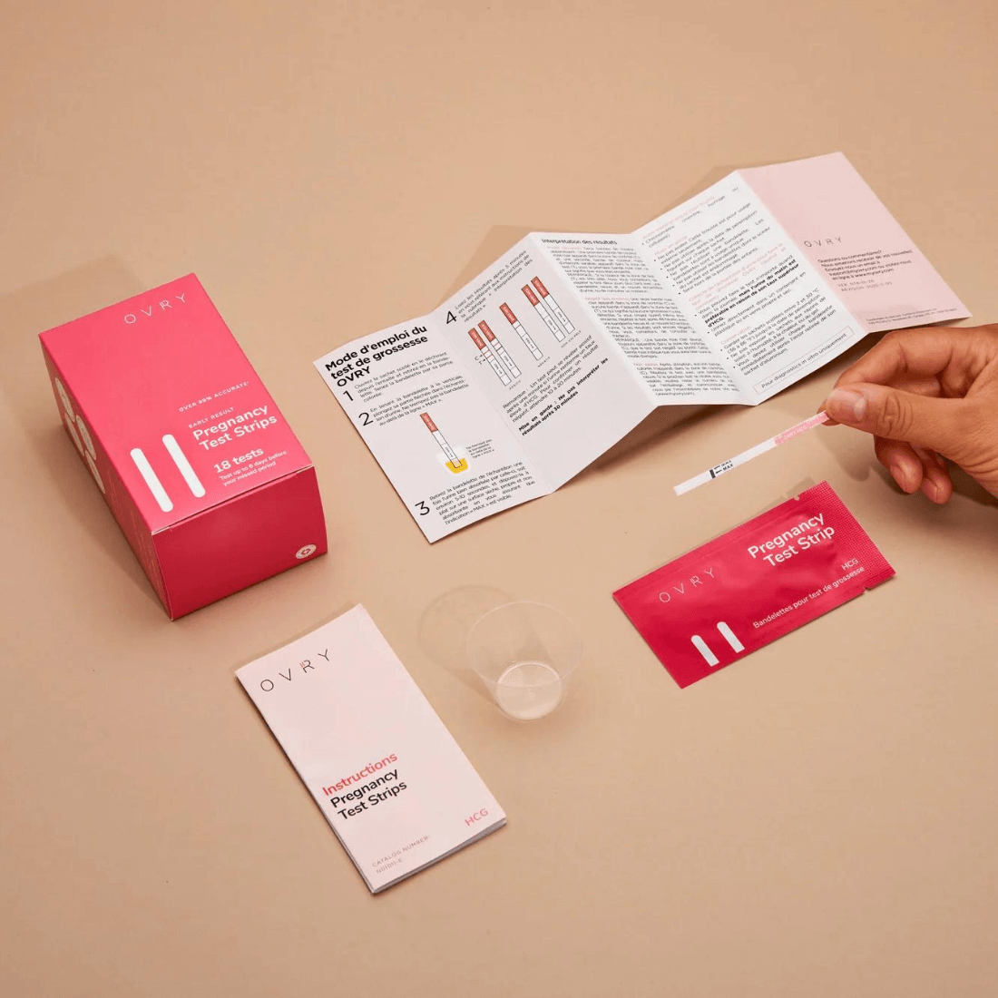 Bandelettes de test de grossesse (ultra-sensibles)